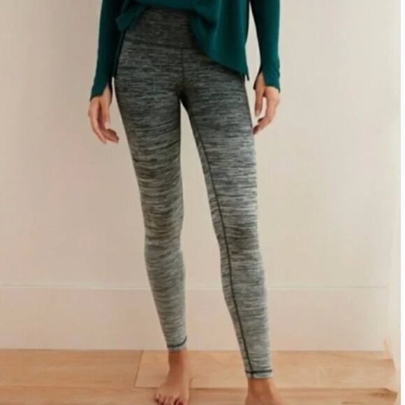 Aerie Heathered Green Ombre Leggings Fleece chill.play.move. - Picture 1 of 13